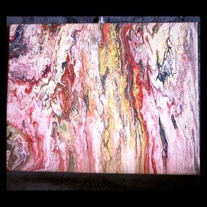 Acrylic pour painting 11x14